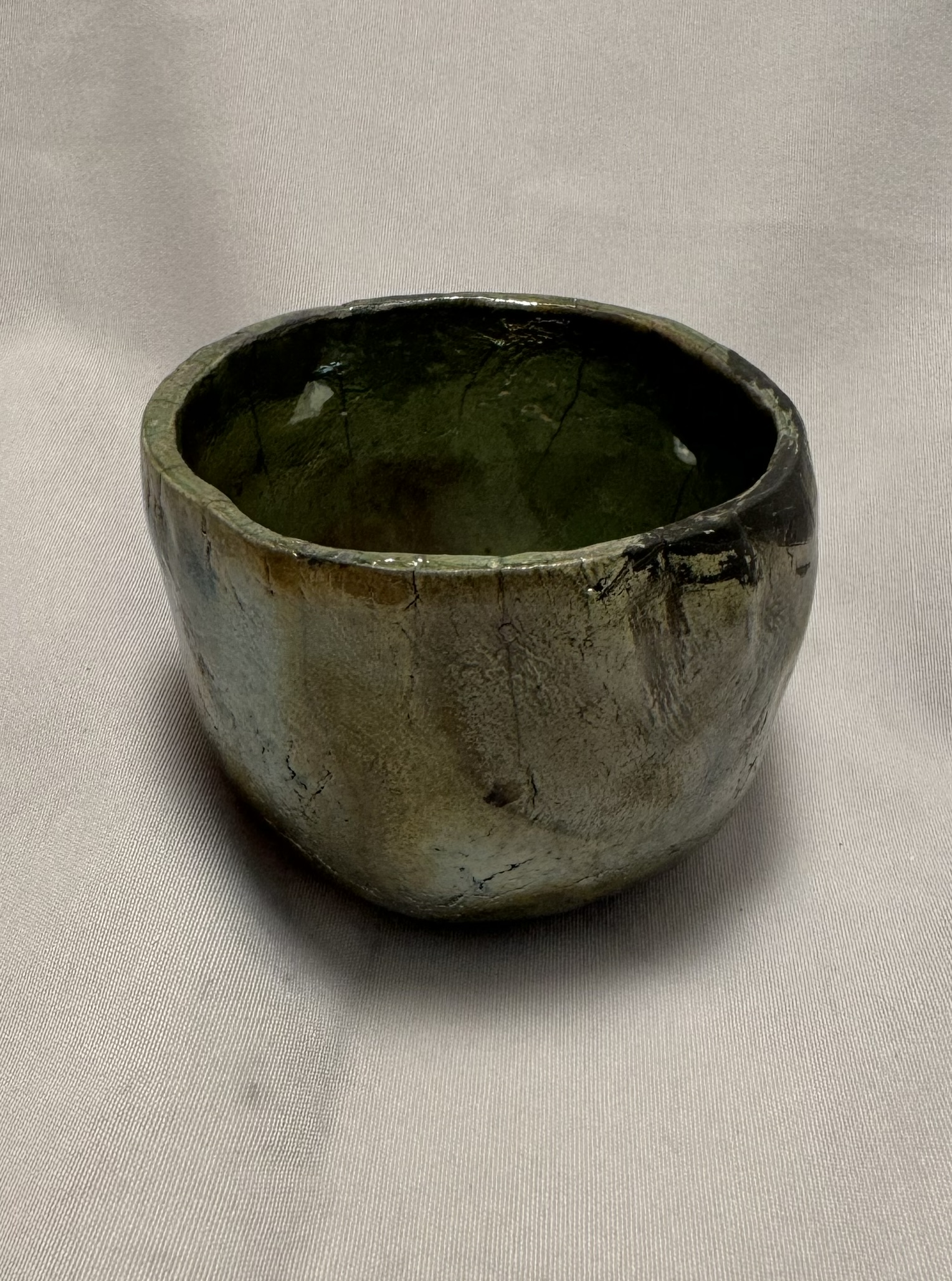 Ceramic Raku Pinch Cup